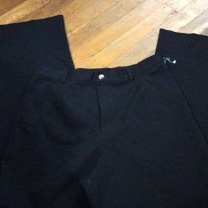 Rafaella Womens Black Slacks High Waist Wide Leg New Size 10